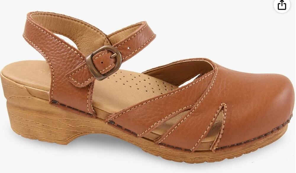 Sanita Margrethe Sandal Clog in Chestnut Khaki Brown Size 41